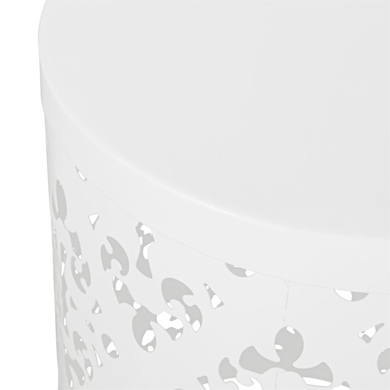 Ensemble de tables d'appoint d'extérieur, Blanc