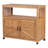 Multi - Purpose Patio Bar Table With Storage, Slatted Design For An Elegant Look, Fir Construction, 38.53 Lb Product Weight Console Storage Compartment, Appeal, Naturally Fir,-493985459