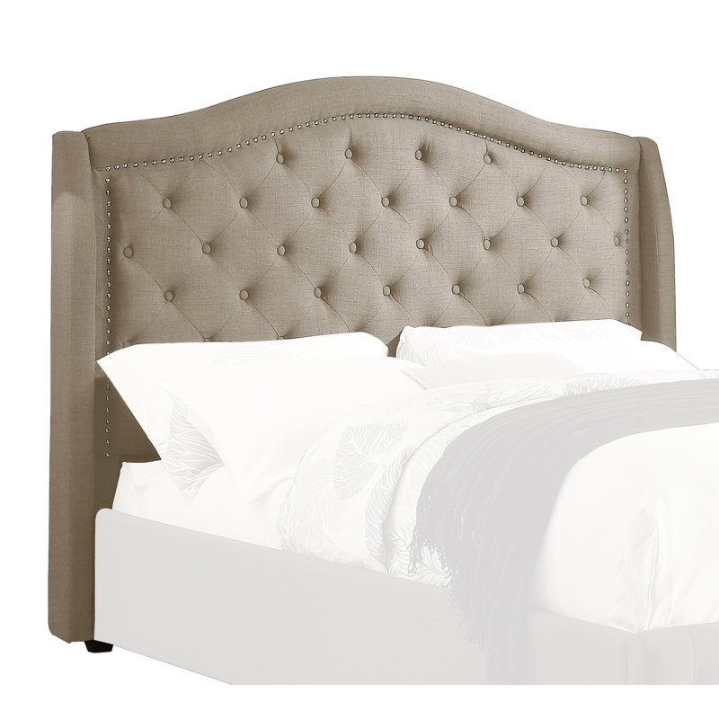 Calian Upholstered Headboard, Queen, Beige