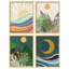 "Plante tropicale avec soleil et lune"-101519835-101519837