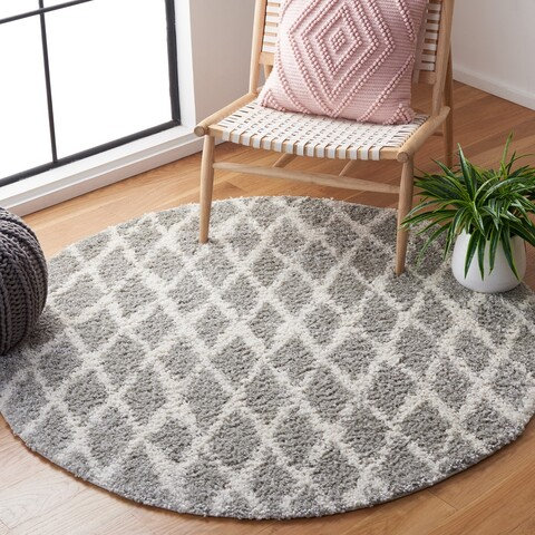 McCaysville Argyle Hand Woven Area Rug, Round 155 cm