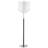 Feng 62'' Espresso/Brushed Nickel Traditional Floor Lamp-29440812