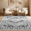 Tapis d'intérieur abstrait noir Mair Aisha-106646069