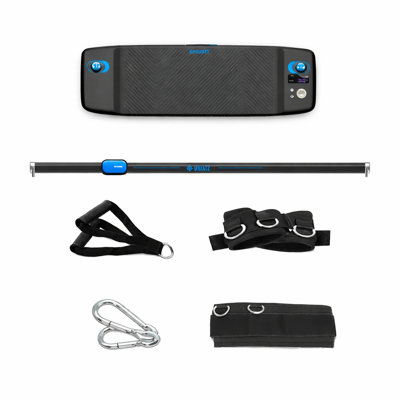 SQUATZ Apollo Board Mini: 150Lb Resistance Smart Cable Machine, Functional Trainer For Full Body Workouts, Full Body Strength, Digital Home Gym Equipment With Free App Includes Accessories, Blue