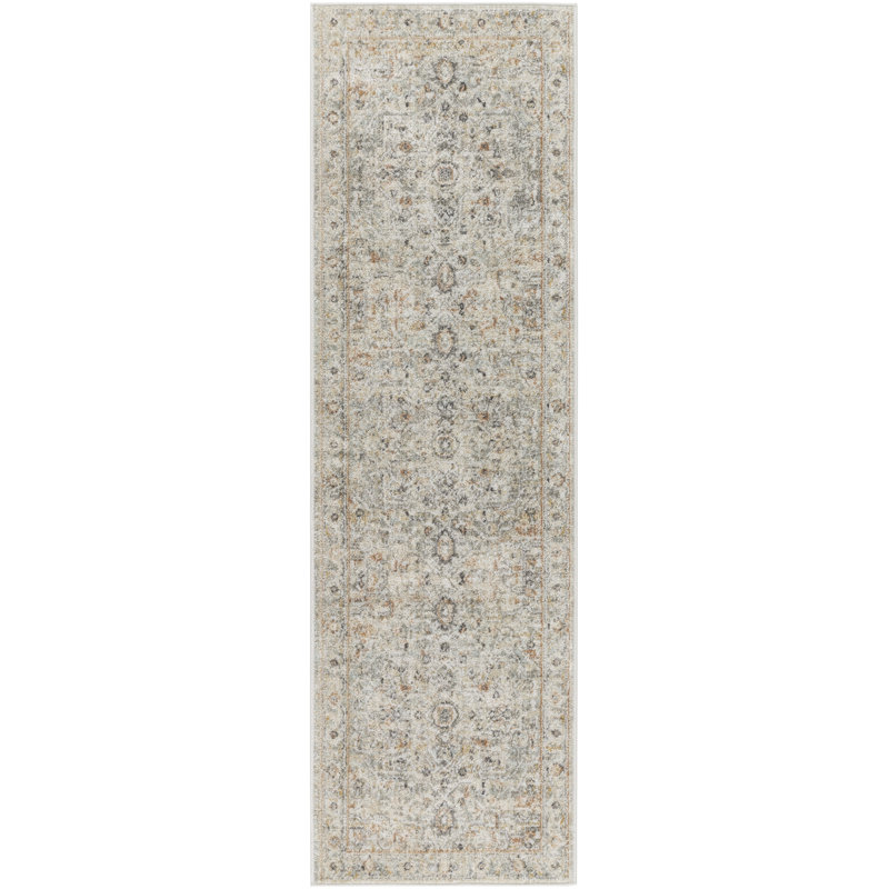 Tapis oriental en plastique polypropylène Kalup, Tapis de couloir 2 pi 3 po x 7 pi 6 po