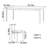 Light Luxury Modern Metal Sense Rectangular Table