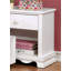 Table de chevet contemporaine blanche