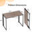 Folding Desk 39.4Inch Foldable Small Portable Computer Desks, Spaces Saving Writing Sturdy Table For Bedroom, Home Office, Dorm, Apartment, Pre Assembled-1442500211