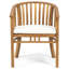 Ensemble repas d'extérieur en bois d'acacia 6 places avec coussins, finition et crème, ensemble de patio, ensemble de conversation, sièges d'extérieur pour 6 personnes