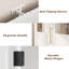Grande armoire de salle de bain 70 po, rangement autoportant étroit avec porte vitrée et tablettes ouvertes pour la cuisine et le salon-453646698