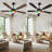 52" RGB Ceiling Fan With Led Light and Remote/APP Control-54726166