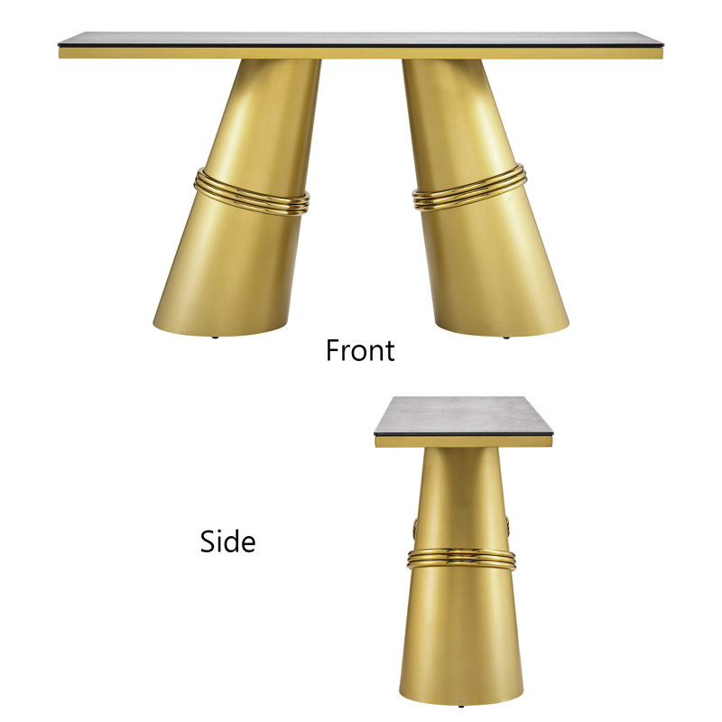 Ardy 60'' Glass Top Console Table