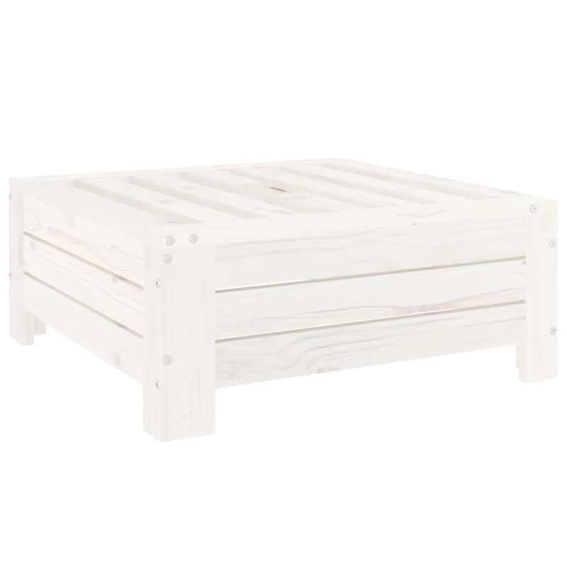 Parasol Base Cover Solid Wood Pine, White
