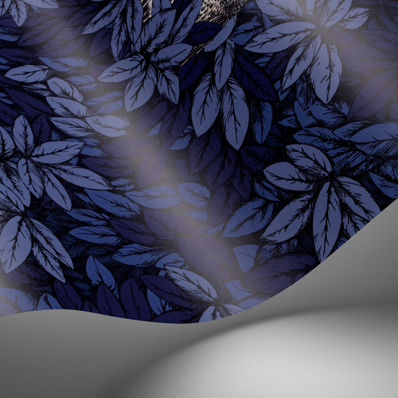 Fornasetti Senza Tempo II Floral Wallpaper Roll, Midnight