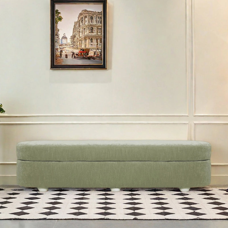 Closet bench simple storage and rest soft seat, 16.54" H x 66.93" W x 19.69" D