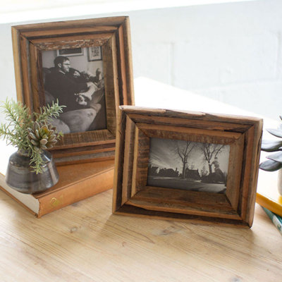 Watkin Brown Wood Matte Picture Frame - Set of 2
