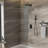 Wall Mounted Shower System With Dual 10 Inch Square Head - Oil Rubber Bronze-120997450