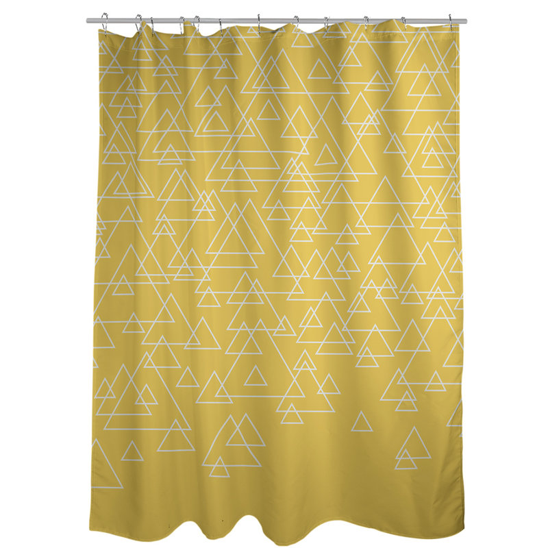 Rideau de douche simple katelyn elizabeth, Jaune