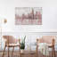 Misty Day In Manhattan Pink Gray by Silvia Vassileva - Wrapped Canvas Painting-241585551