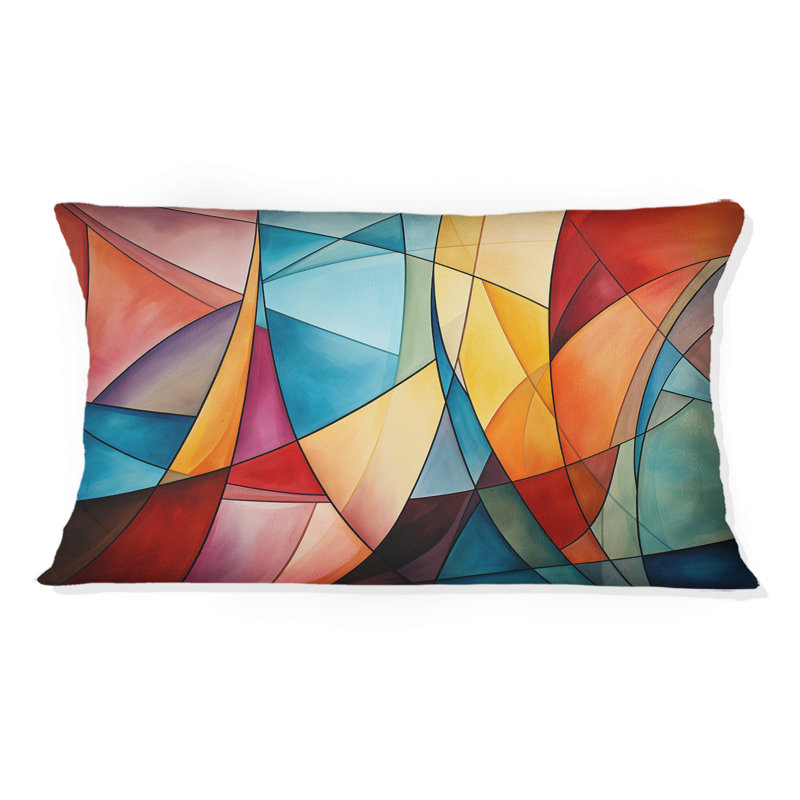 Coussin Cubism Rainbow Forms III - Cubism