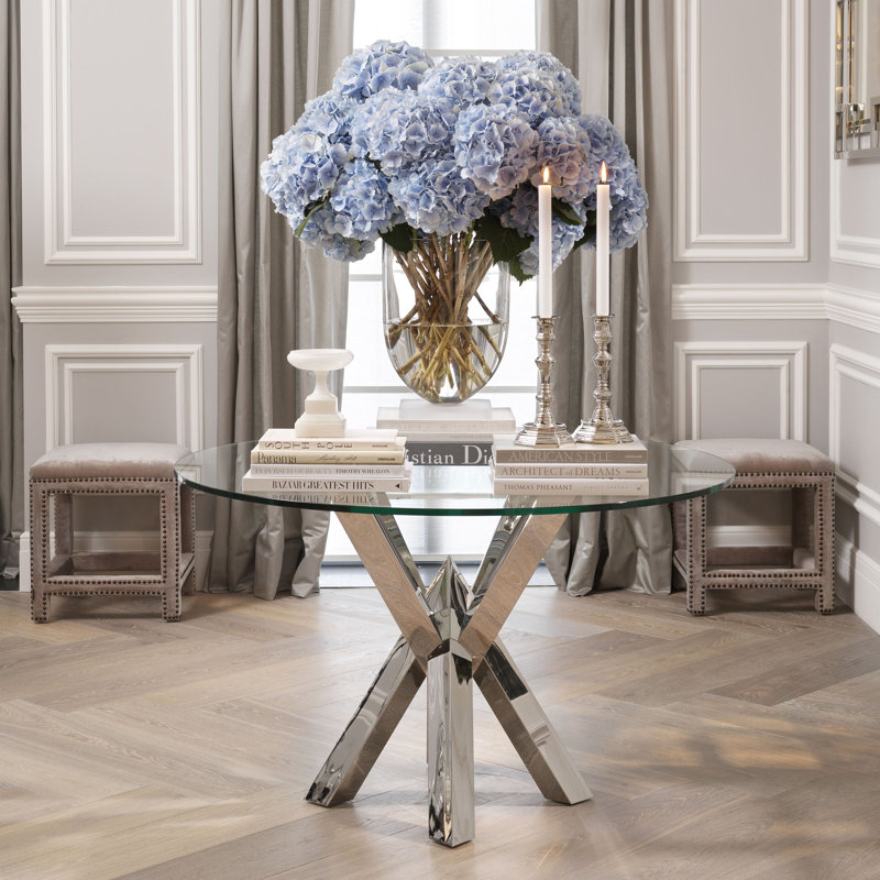 Triumph Round Glass Dining Table