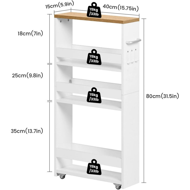 Wood Bar Cart