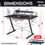 Bureau d'ordinateur avec tablette en carbone noir