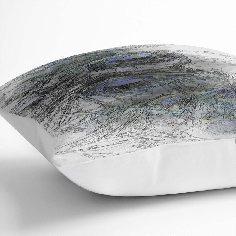 Square Cushion, 40cm H x 40cm W x 15cm D, White
