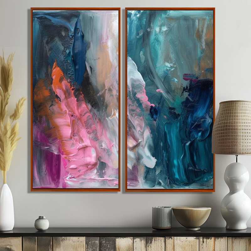 Chrishawn - art mural abstrait, 40" H x 40" W, Brown, Framed Print without Mat