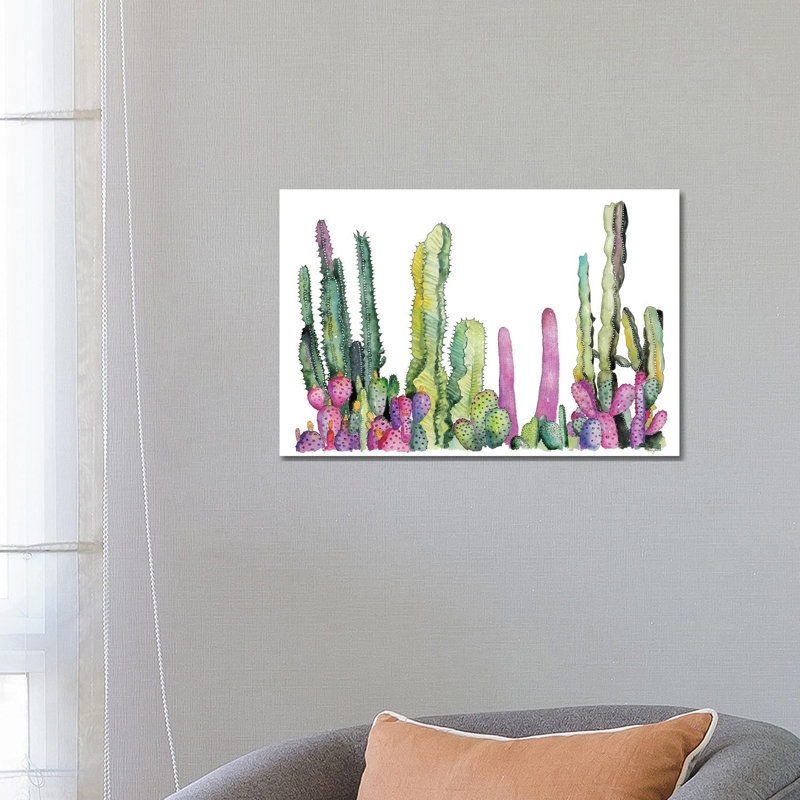 Cactus Fields by Kelsey McNatt - Wrapped Canvas Gallery-Wrapped Canvas Giclée, 45.72cm H x 66.04cm W x 1.91cm D