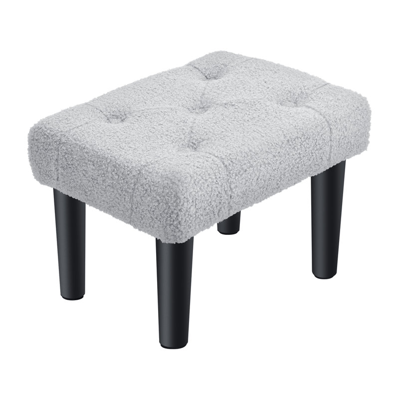 Tabouret carré gris clair