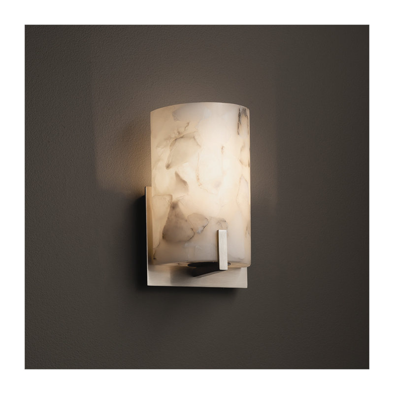 Asae LED Flush Mounted Sconce, Matte Black