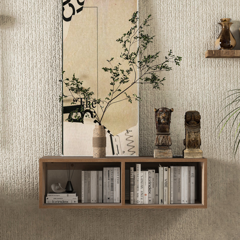 Modular Floating Tv Console Box, Walnut