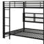 Lit superposé grand sur grand avec armoires de rangement, lit superposé en métal robuste avec lumières à DEL pour adultes