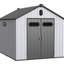 Remise de jardin 8 po x 10 pi en plastique - et la cour durable offrent un espace supplémentaire
