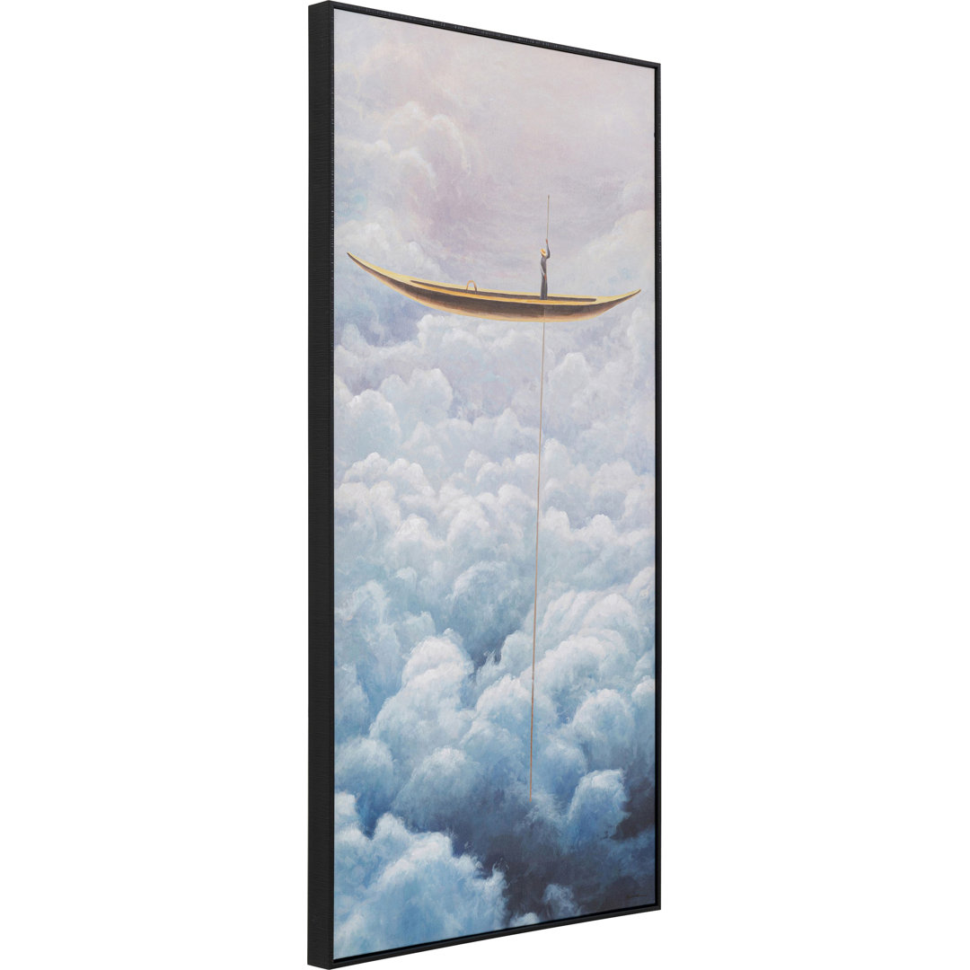 Gerahmtes Leinwandbild Cloud Boat 60X120cm