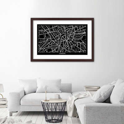 Plan for London City 1 Piece Single Picture Frame Wall Art