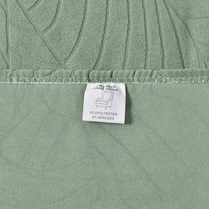 T-Cushion Wingback Slipcover, Army Green