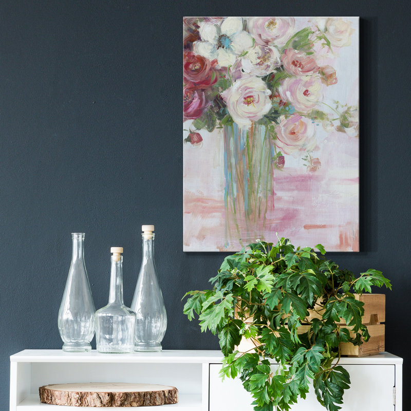 Botanical Blooms - Reproduction d'art sur toile tendue, H 27 po x l 18 po x P 1 po