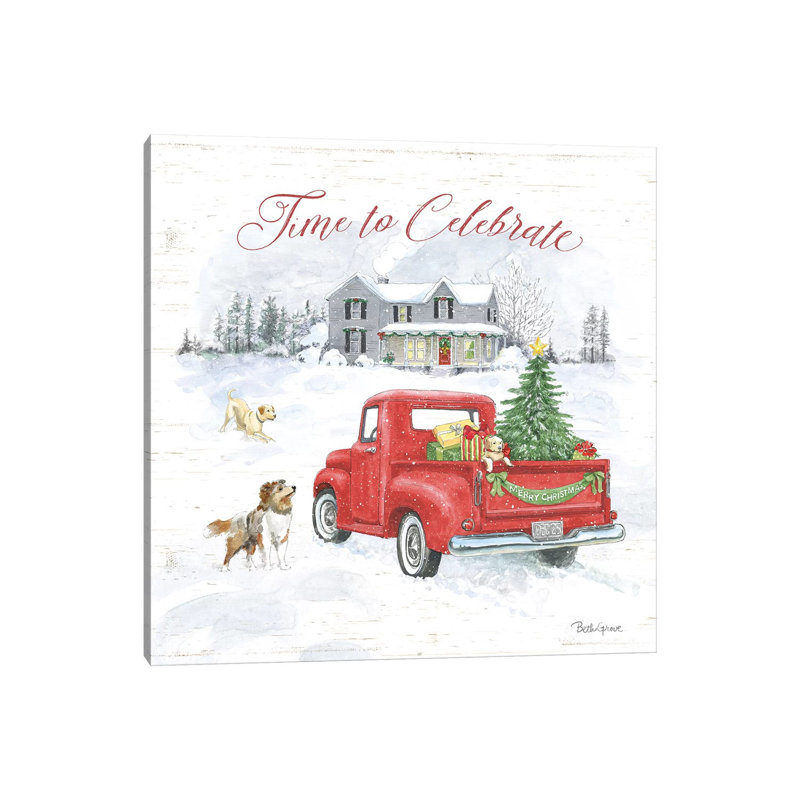 Farmhouse Holidays VIII by Beth Grove - Wrapped Canvas Print, 66.04 cm H x 66.04 cm W x 1.91 cm D