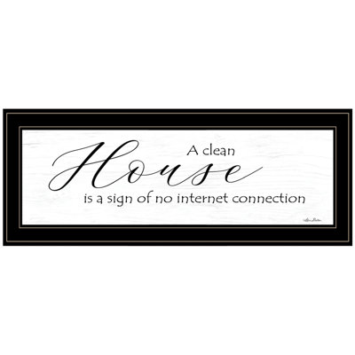A Clean House Framed Wall Art for Living Room, Home Wall Decor Framed Print by Lori Deiter