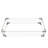 43" Propane Gas Fire Pit Table, 60000 BTU Rectangular Open Weave Wicker Fire Pit with Glass Wind Guard for Outside Patio Deck Garden Backyard-1366888679