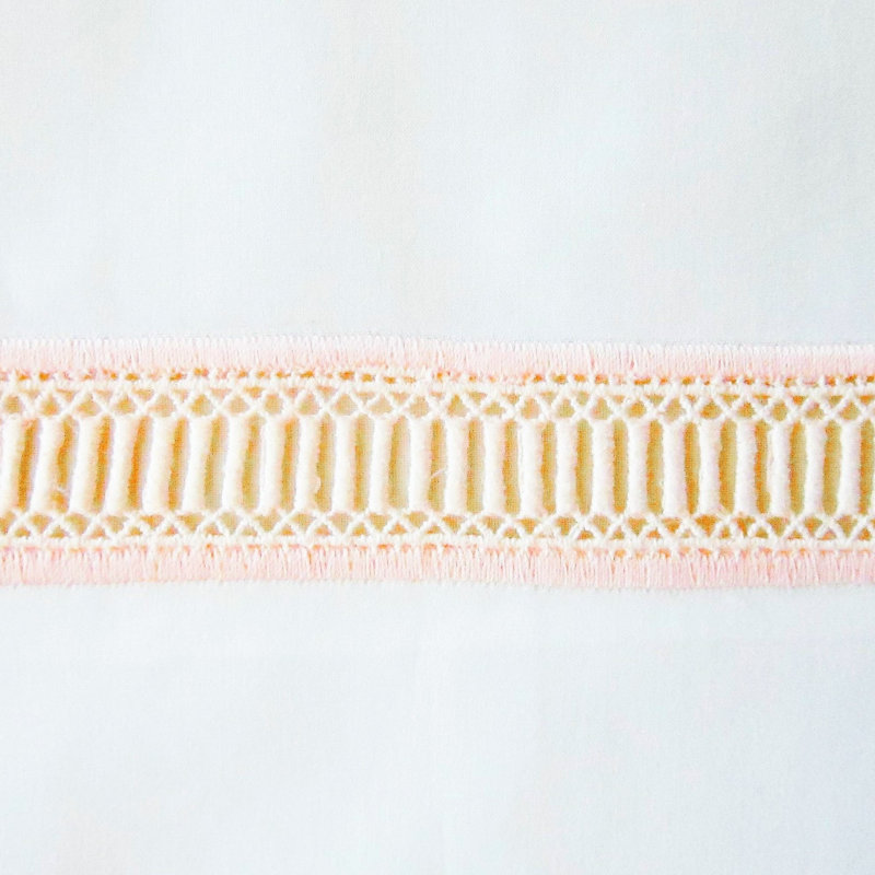 Doric Duvet Cover, Full / Double Duvet Cover, White/Peach