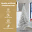 vidaXL Christmas Tree with 300 LEDs with Stand Silver PET-67570176