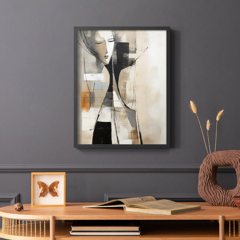 WOMEN Series LV - reproduction encadrée de qualité supérieure - prête à être accrochée - aucun clou requis, H 15 po x l 12 po