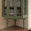 Armoire de coin en bois massif rétro français-515003056