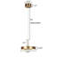 Luminaire suspendu à DEL en laiton brossé