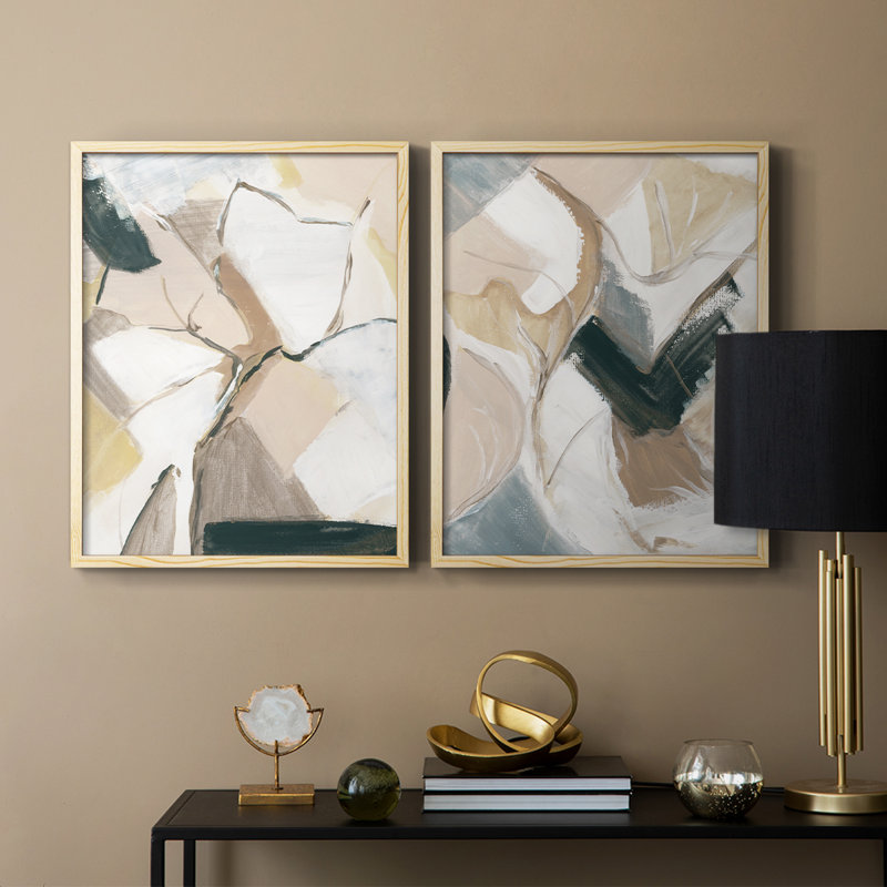 Marble Lines I - impression encadrée de qualité supérieure - prête à être accrochée - aucun clou requis - aucun clou requis