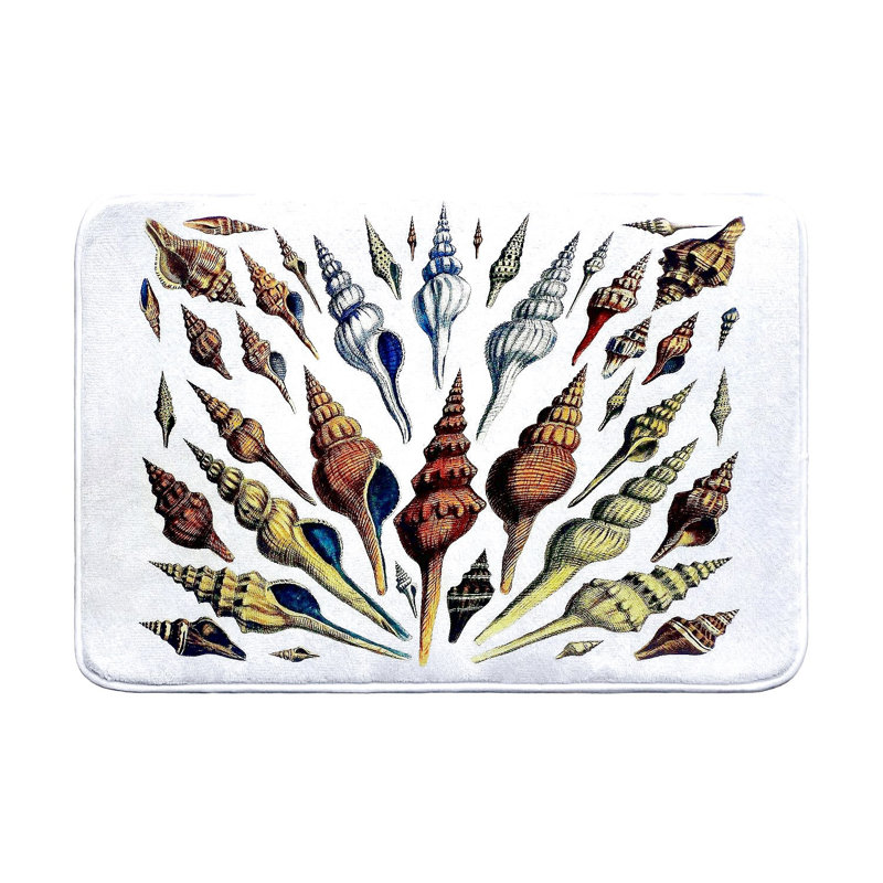 Multi Shells Antique Bath Mat