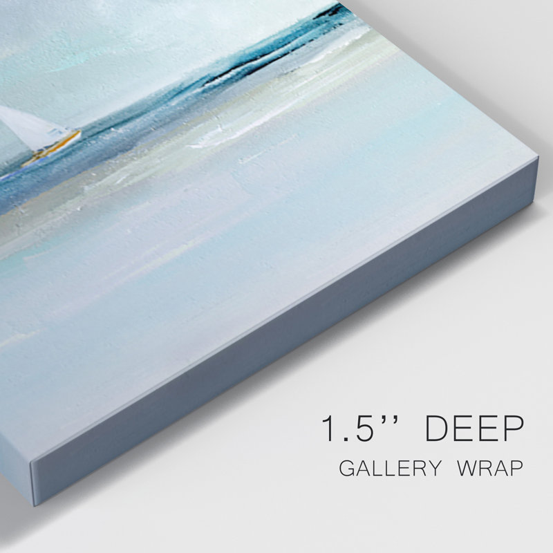 Brise d'été - Toile tendue avec châssis de qualité supérieure - Prêt à être accroché, H 36 po x l 72 po x P 1 po